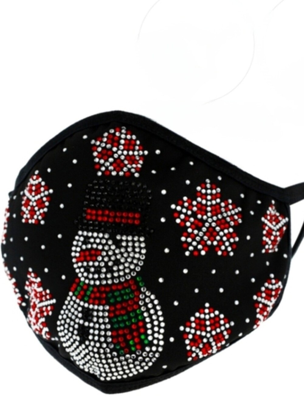 Beloved Millinery Snowman Bling Face Nose Mouth Heat Pocket Smoke Filter Air Msk
